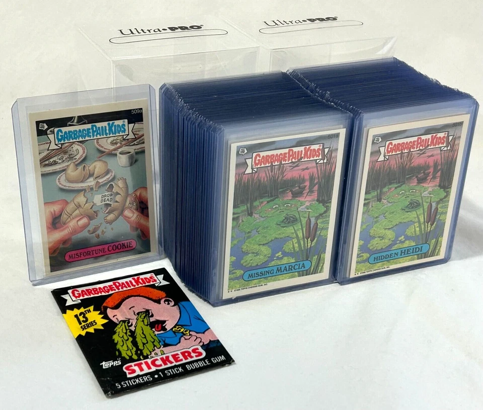 1988 Garbage Pail Kids 13th Series 13 OS13 MINT 88 Card Set in NEW TOPLOADERS - Image 3 of 4