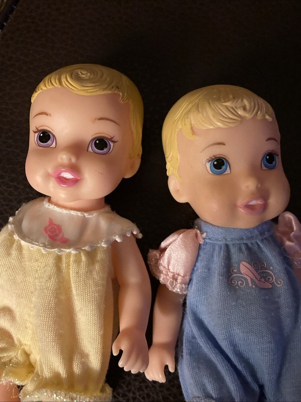 Vintage Disney Dolls Toys Tollytots Limited Girl Boy Rare 2 Doll Baby Set