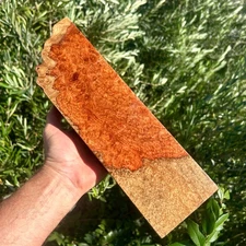 Amboyna Burl Wood Pen Blanks Knife Scales Turning Blank 13" x 4" x 2"
