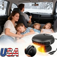 360  Rotary Portable 12V Car Heater  Defroster, 150W Fast Heating  Cooling Fan