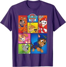 Paw Patrol Group Shot of Pups in Shapes T-Shirt