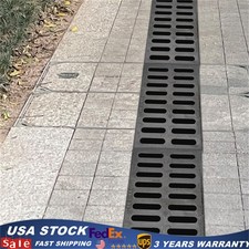 3 Drainage Trench  Driveway Channel Drain Grate Outdoor Channel Drainage Cover