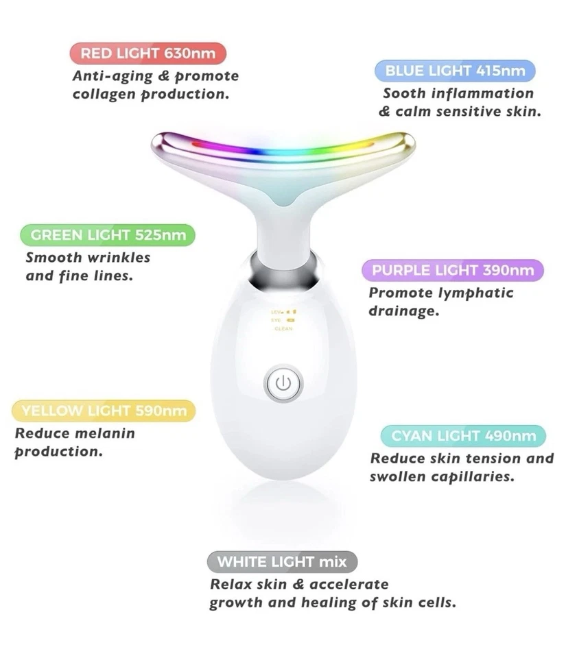 Appareil Anti Rides Visage Appareil de Beauté Homme Femme Makeup Cadeau - Photo 2/4