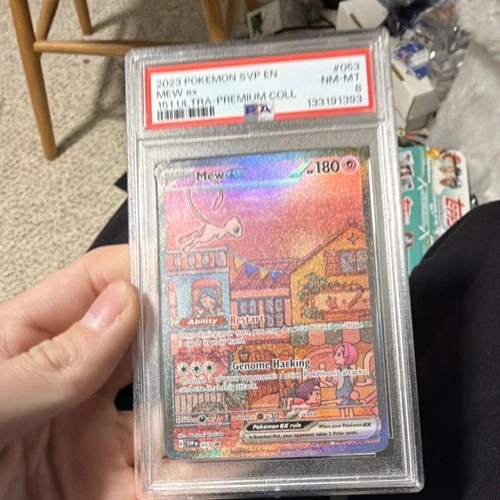 Pokémon Mew EX 053 SVP EN TIA PREMIUM COL Promo Holo PSA 8