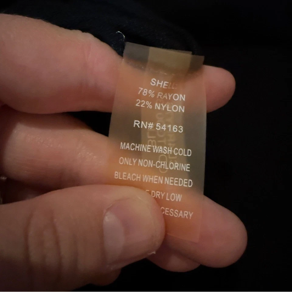 Кардиган женский Calvin Klein черный с открытой передней частью размер XL укороченный легкий слой - Изображение 4 из 4