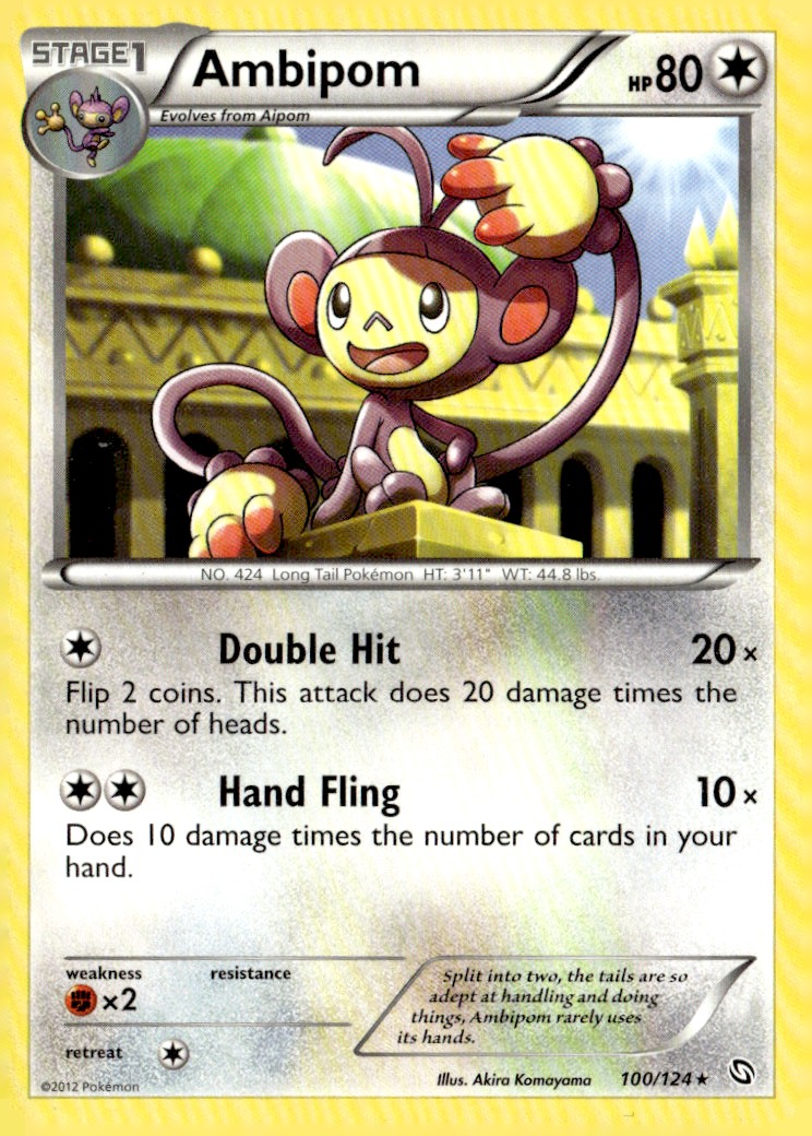 Ambipom Rare Dragons Exalted 100/124 Pokémon TCG