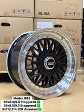 Bbs 882 Staggered Wheels 1920 5x112114120 Set Of 4