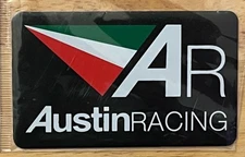 1-Pc Austin Racing Aluminium Exhaust Badge Size: 4”X 2.33” Fast USA Shipping