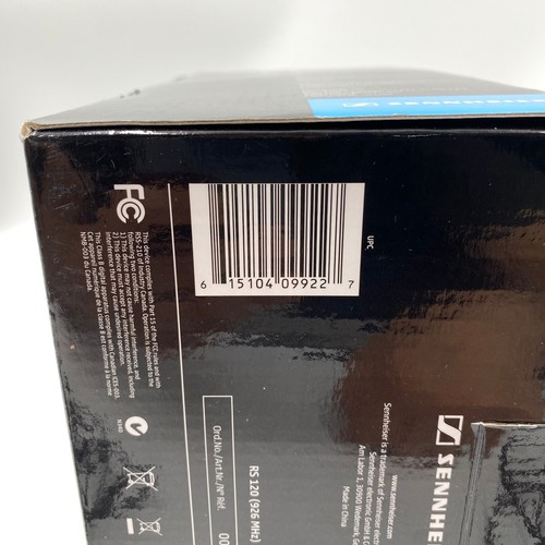 Sennheiser RS 120 Headphones Black On Ear Wireless With Dock Stand Rechargeable - Picture 23 of 24