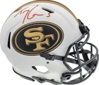 TREY LANCE SIGNED SAN FRANCISCO 49ERS LUNAR AUTHENTIC LUNAR HELMET BECKETT
