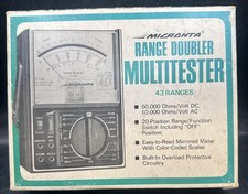 Micronta 43 Range Doubler Multitester 22-204 Original Box Vintage Radio Shack