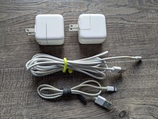 Lot of 2 Apple 12W Single USB Wall Charger Power Adapters Model A1401 White
