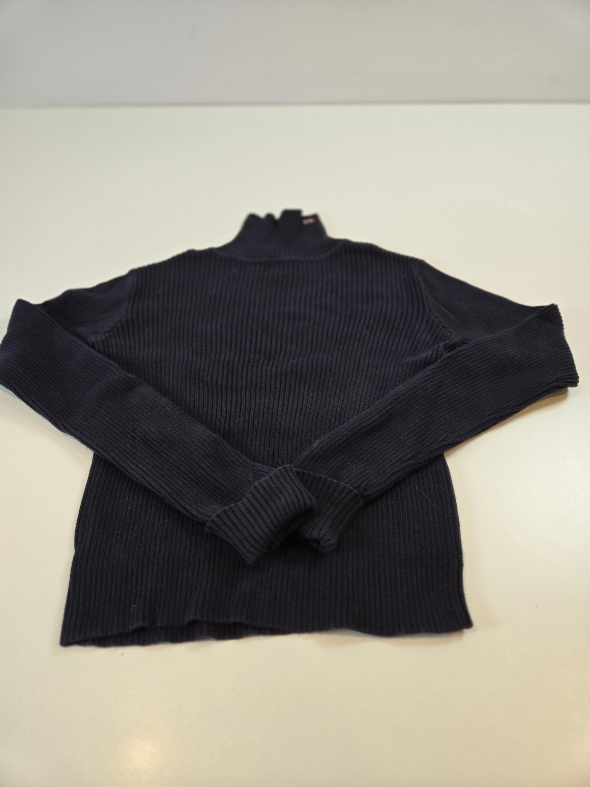 Vintage Polo Jeans Co Ralph Lauren Sweater Womens Medium Ribbed Mock Neck 90s