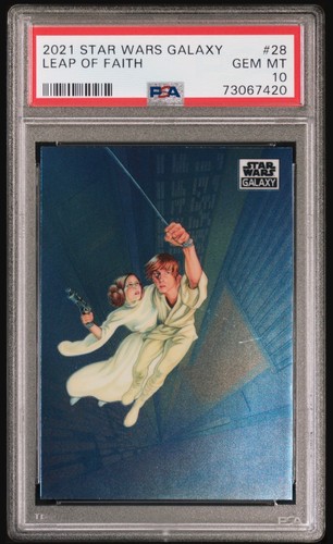 Leap of Faith [Wave Refractor] #28 Star Wars 2021 Topps Chrome Galaxy card