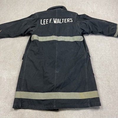 Vintage 50s Fyr Fyter Firefighters Turnout Bunker Coat Size 36