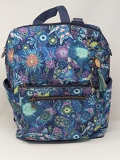 Sakroots Navy Floral Mini Backpack with Teal, Aqua & Lavender Accents Sakroots | Bags | Sakroots On The Go Eco Twill Sling  main image 2