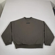 Essentials Sweatshirt Mens Small Gray Fear Of God Crew Neck Pullover Sweater