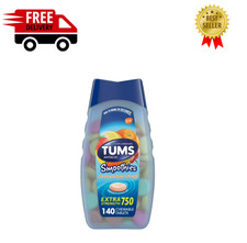 TUMS Smoothies Extra Strength Chewable Antacid 140 Count Brand New Sealed 