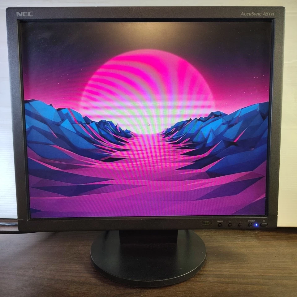 NEC AccuSync AS191 19” 5:4 LCD SXGA Monitor for Retro Gaming 1280 X 1024 DIRT In - Image 2 of 4