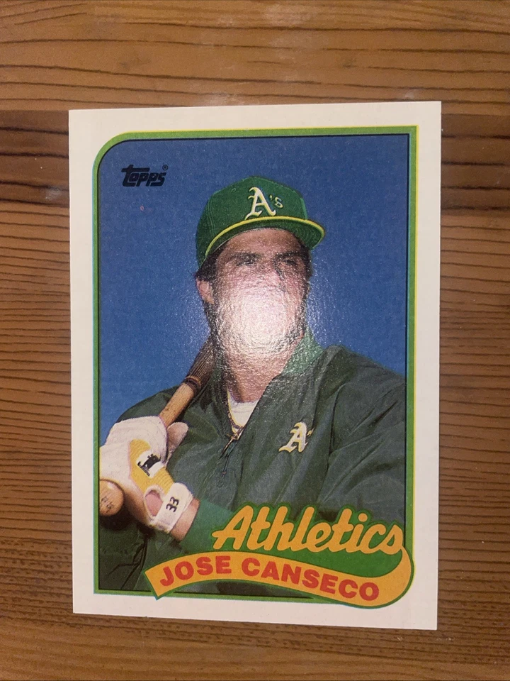 1989 Topps - José Canseco #500: punto rojo, ¡¡estadísticas cortadas!! ¡¡Raro!! ¡Recién abierto!! Foto 2 de 4