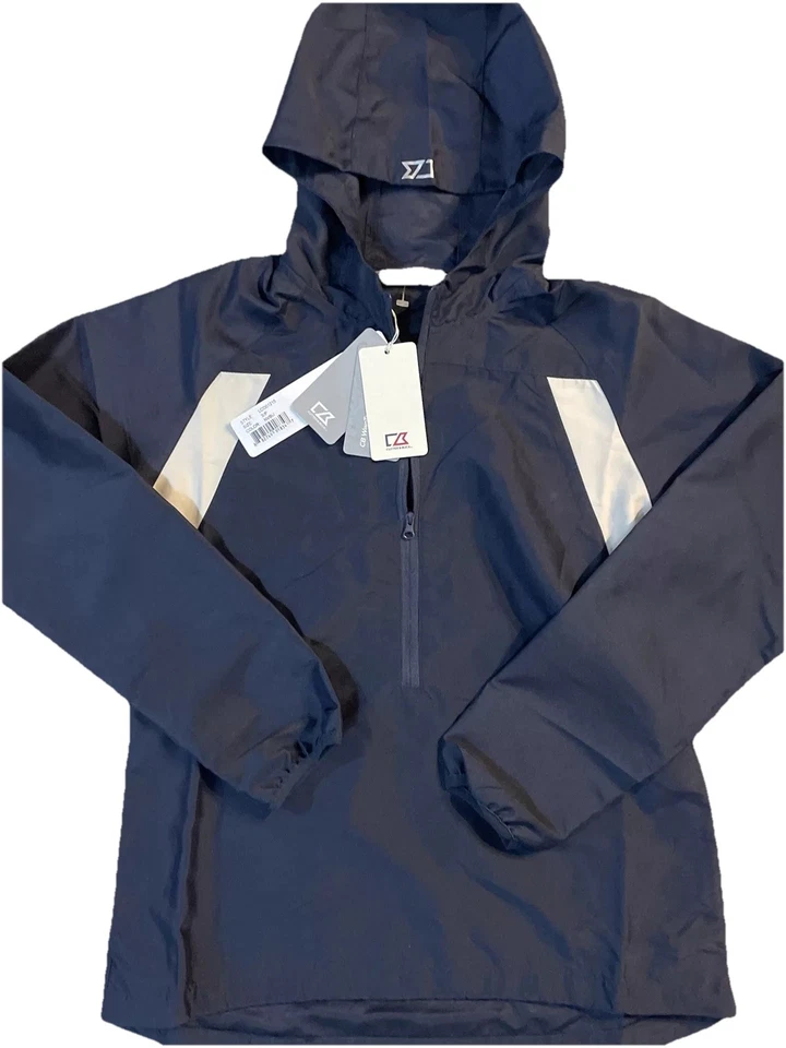 NWT Cutter & Buck Lco01215 Women WindTec Packable Anorak Navy Blue Small - Image 2 of 4