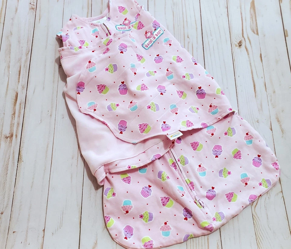 Conjunto de saco de dormir Halo bebê menina tamanho macacão recém-nascido + dormir e brincar 3 peças novo - Imagem 2 de 3