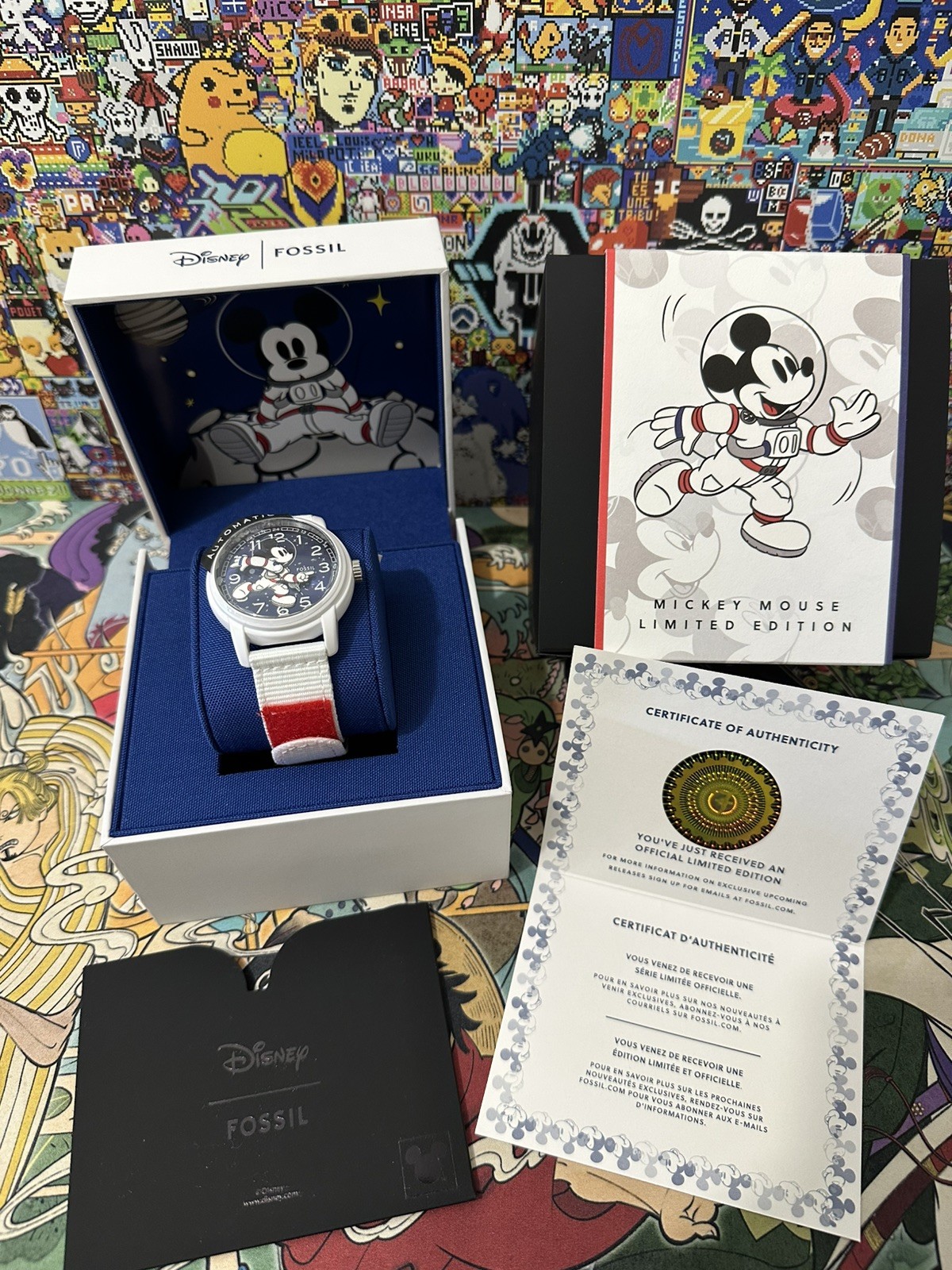 Montre collector Fossil x Disney Mickey Astronaute pour look urbain et branché