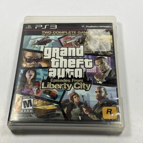 Grand Theft Auto Episodes From Liberty City PS3 No Map Tested PlayStation 3 Mint