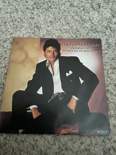 Michael Jackson - Wanna Be Starting’ Something 7” Black Vinyl Single Epic 1982