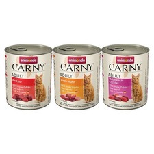 12x800g Mixed Pack I Animonda Carny Wet Cat Food 5.86 per kilo