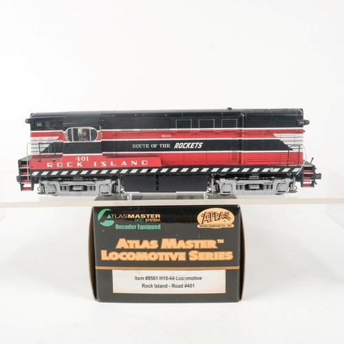Locomotora diésel Atlas escala HO Rock Island #401 H15-44 DC DCC equipada 9561 | Zustand: Used