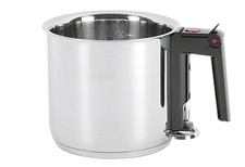 Simmertopf Edelstahl 16cm Induktion Doppelwandig mit Sichtfenster 1,5l ELO
