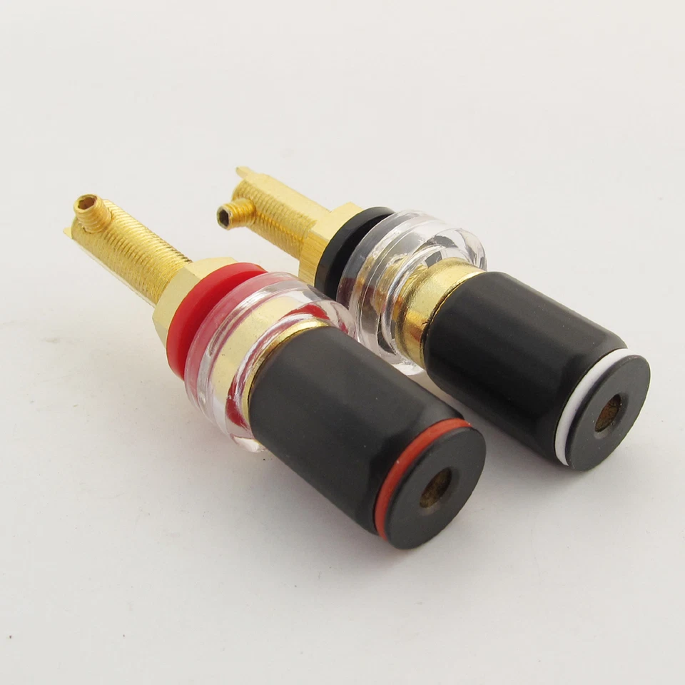 10pcs High Quality Brass HiFi Amplifier Speaker Terminal Binding Post 65mm - Image 2 of 4