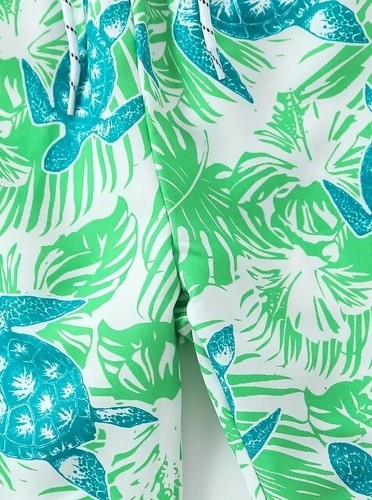 Jungen Meeresschildkröte Shorts elastische Taille Freizeit Sommer Strandshorts Gr. 7-8 - Bild 6 von 6