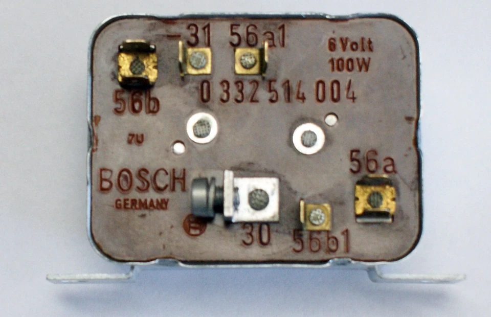Relé BOSCH 0332514004 6V 100W - Relé atenuador se adapta a BMW 1500 1600 1800i Foto 2 de 3