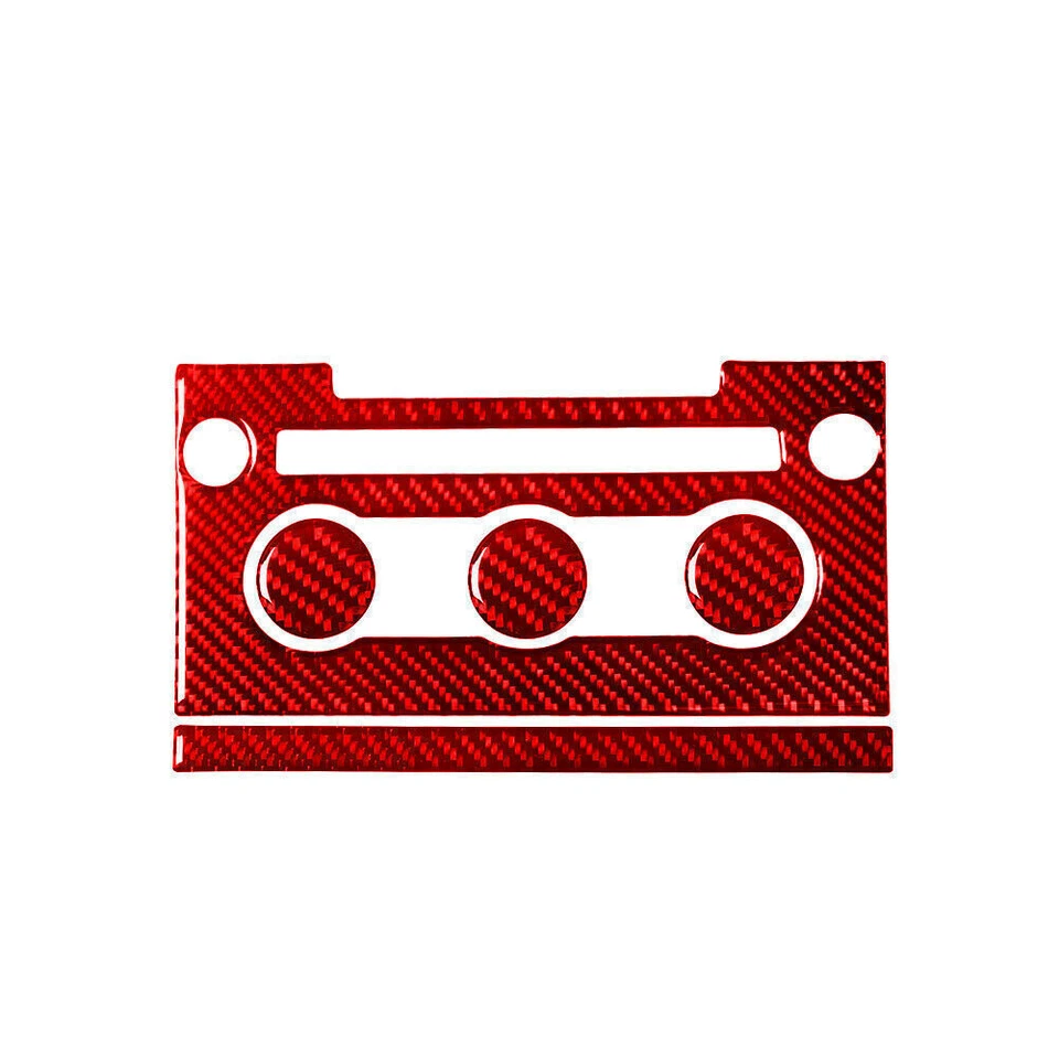 Cubierta de control de clima interior de fibra de carbono roja para Land Rover Range Rover Foto 2 de 4