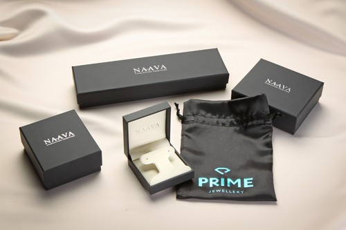 9ct Yellow Gold Sapphire and Diamond Eternity Ring by Naava - Picture 7 of 8
