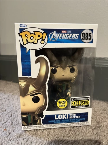 Funko Pop! Marvel Avengers Loki with Scepter Glow in the Dark Exclusive #985