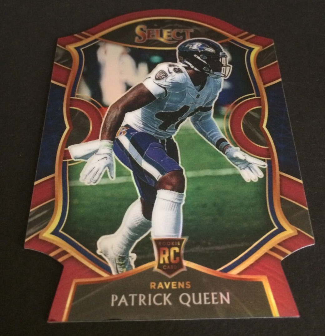 Patrick Queen 2020 Panini Select Football Red Prizm Die-Cut "RC"