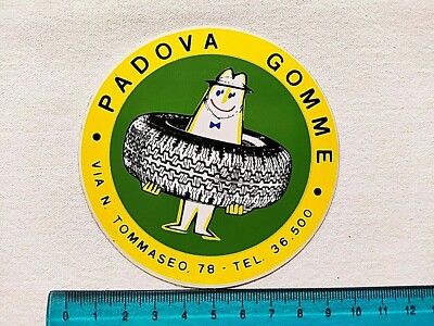 ADESIVO BLACK BARON PADOVA MODA ANNI 80 80s OLD STICKER VINTAGE