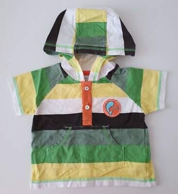Rocha.Little Rocha Jungen T-Shirt mit Kapuze Gr. 62/68 (3-6M)