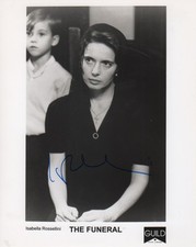 Isabella Rossellini "The Funeral" Autogramm signed 20x25 cm Bild s/w