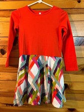 Tea Collection Plaid Skirted Dress EUC Girls Scotland Destination Size 10