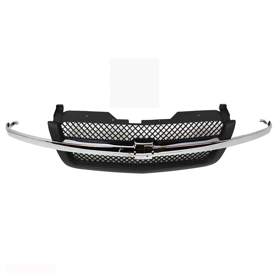 For 2003-2006 Chevy Silverado 1500 Avalanche 1500 Textured Gray Grille Assembly - Image 2 of 4