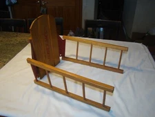 Vintage Original Wood Child's Sled Seat Back NOS Vintage Hardware Store Find