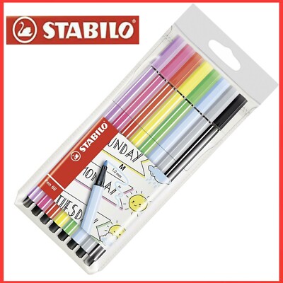 STABILO 68 Premium Felt Tip Pen Assorted Colours (Pack of