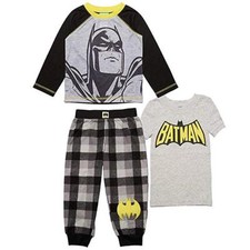 Komar Boys' Character 3-piece Batman Pajama Set - Size Varies