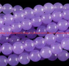6/8/10/12/14mm Purple Alexandrite Round Gemstone Loose Beads 15'' AAA+