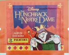 100 x Sealed Panini The HunchBack of Notre Dame Sticker Packs