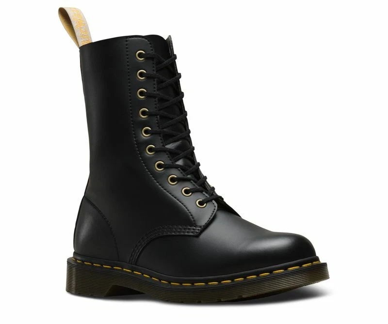 Dr Martens Doc 10 Trou 1490 Noir Végétalien 23981001 L'Original - Photo 1/1
